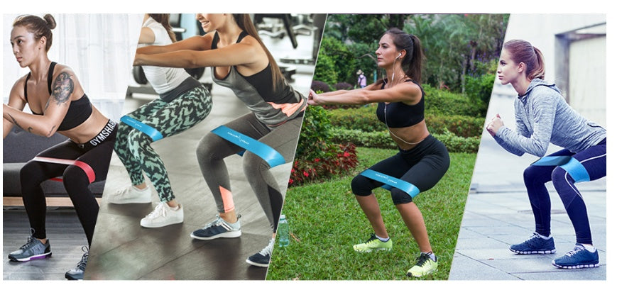 Resistance Bands Set or Single for Home Fitness, Yoga, and Pilates