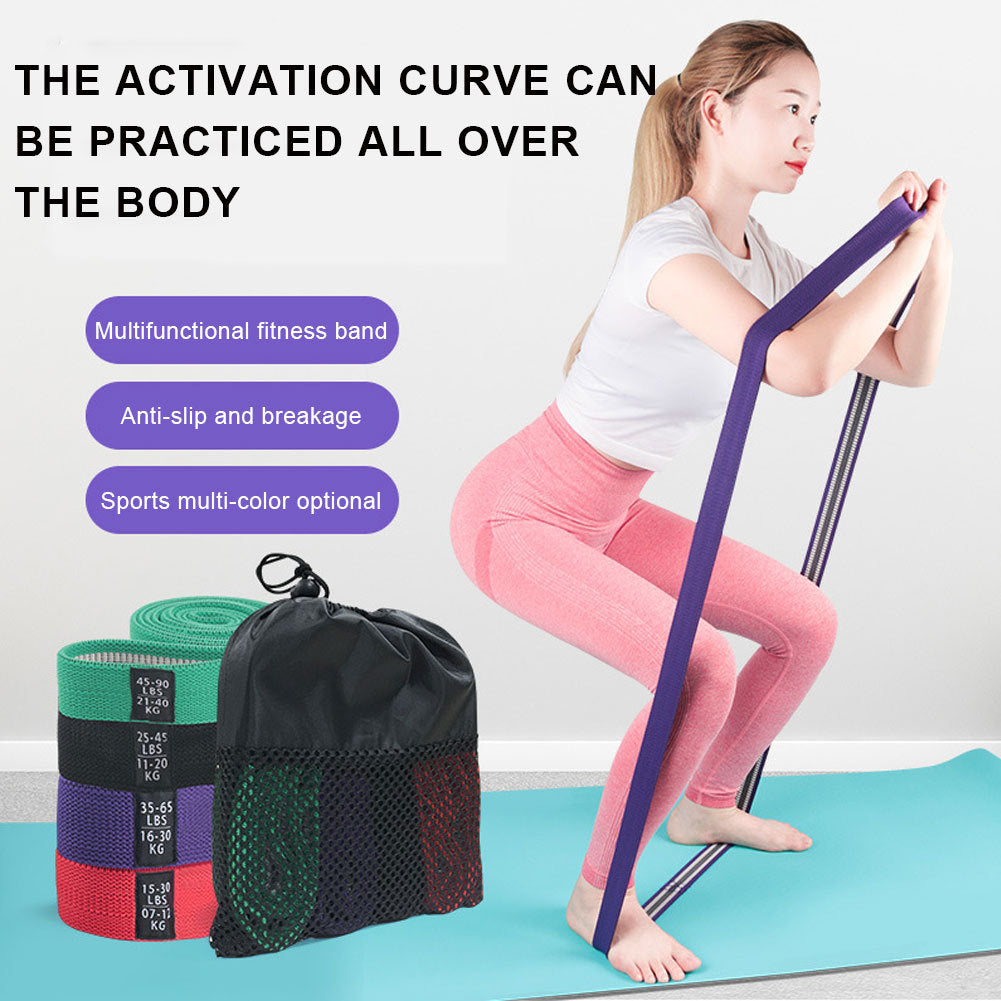 Fabric Resistance Bands Set for Pull-Ups and Women’s Fitness Training