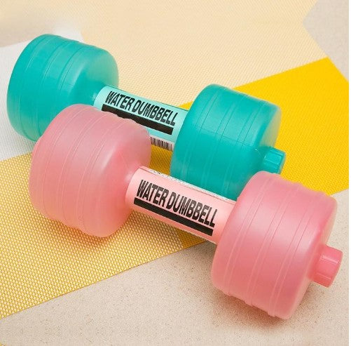 Water Fillable Plastic Dumbbells for Women's Home Fitness Training