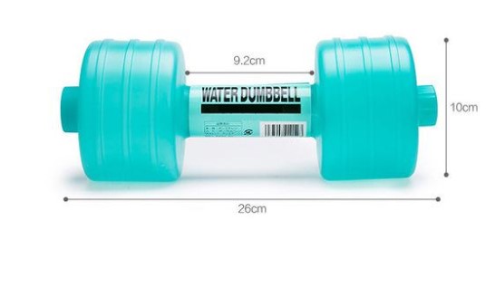 Water Fillable Plastic Dumbbells for Women's Home Fitness Training