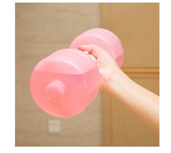 Water Fillable Plastic Dumbbells for Women's Home Fitness Training