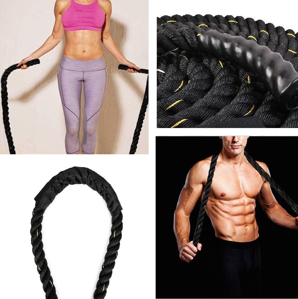 Heavy-Duty Triple-Strand Weighted Jump Rope for Fitness Training