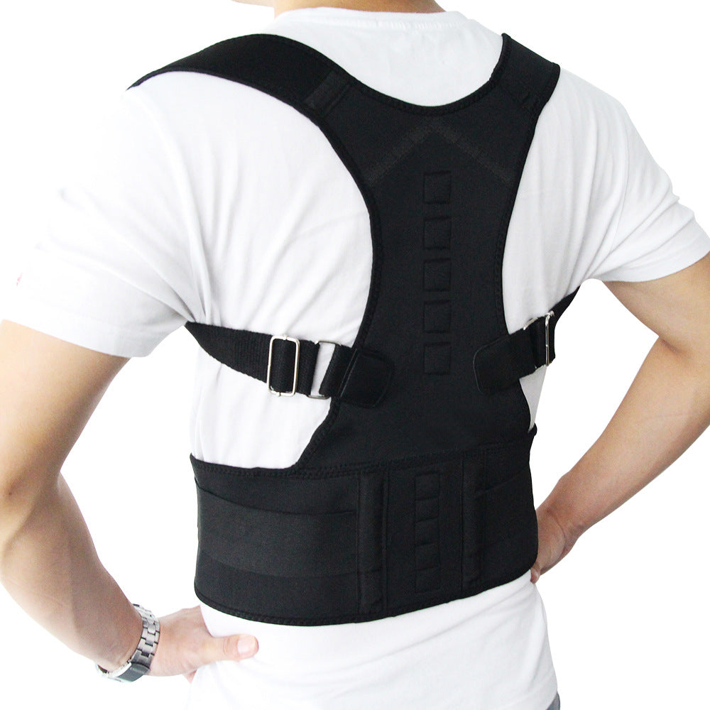 Adjustable Magnetic Posture Corrector Brace for Back and Shoulder Support