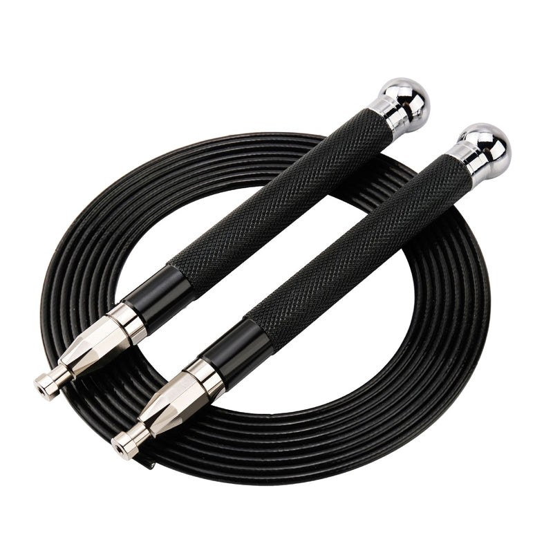 Aluminum Handle Steel Wire Skipping Rope with Self-Locking Bearings