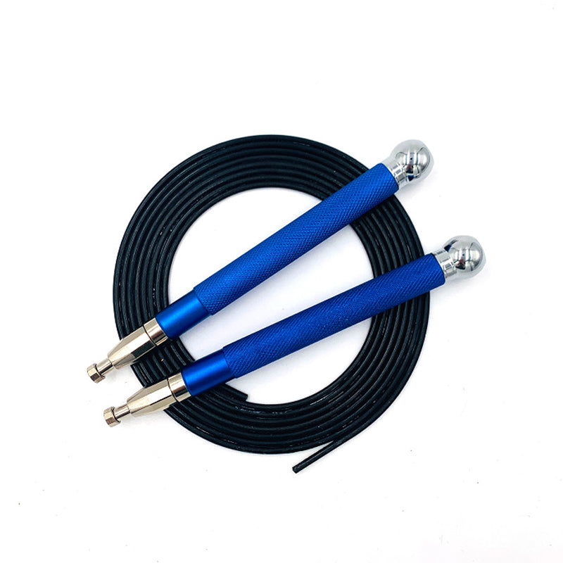 Aluminum Handle Steel Wire Skipping Rope with Self-Locking Bearings