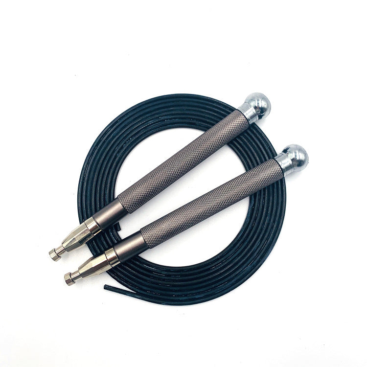 Aluminum Handle Steel Wire Skipping Rope with Self-Locking Bearings