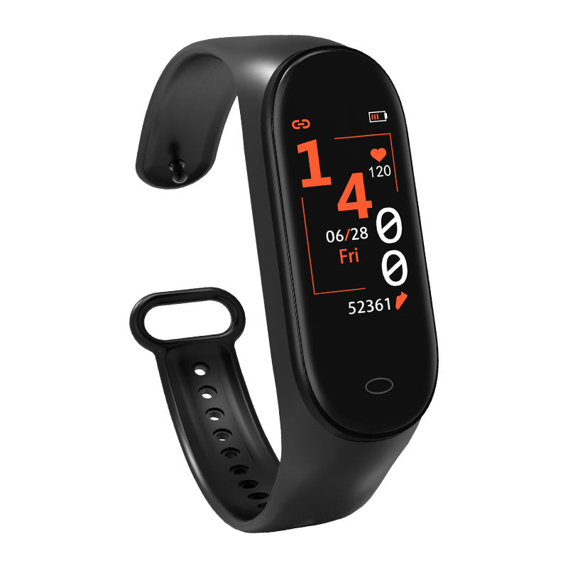 Waterproof Smart Fitness Bracelet with Heart Rate and Blood Pressure Monitor