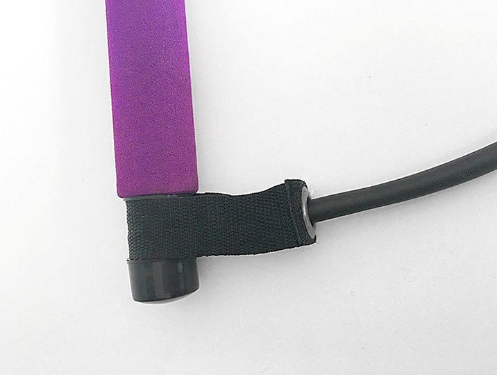Portable Yoga and Crossfit Resistance Bands with Pilates Bar for Home Workouts