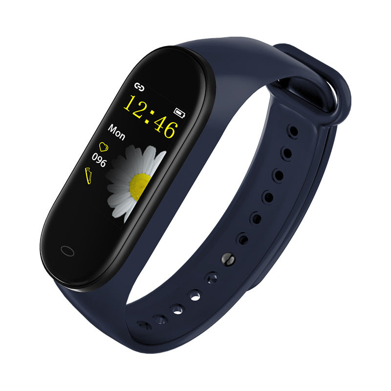 Waterproof Smart Fitness Bracelet with Heart Rate and Blood Pressure Monitor