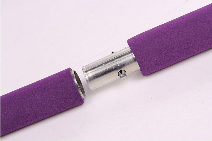 Portable Yoga and Crossfit Resistance Bands with Pilates Bar for Home Workouts
