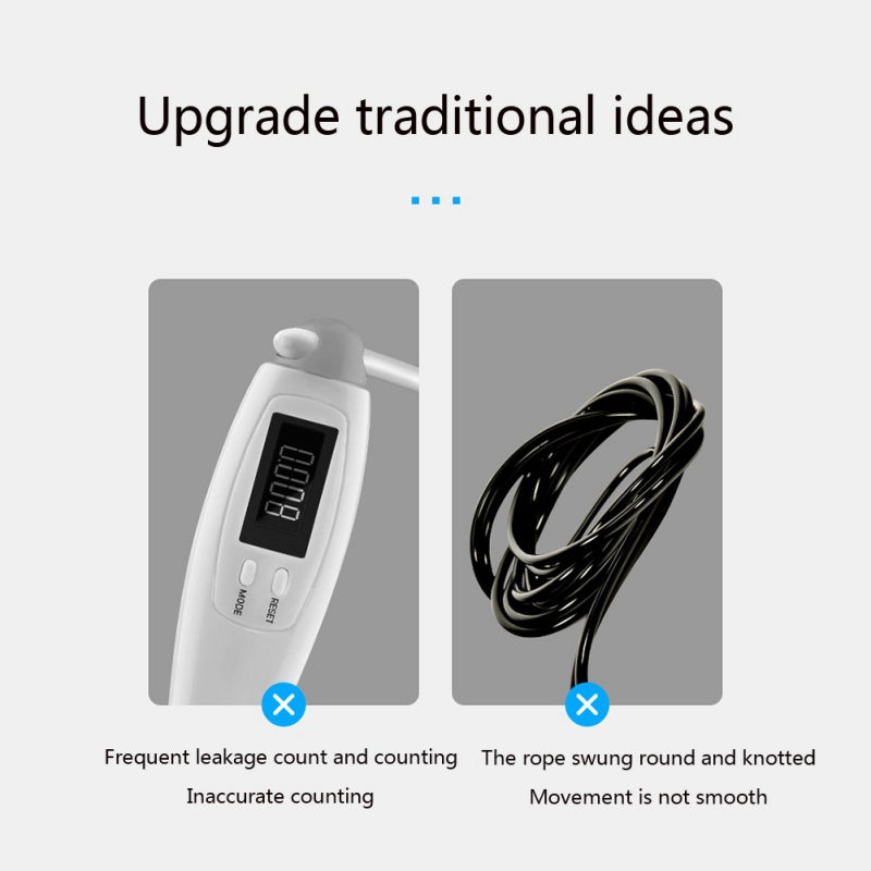 Cordless Smart Digital Jump Rope for Fitness and Calorie Tracking