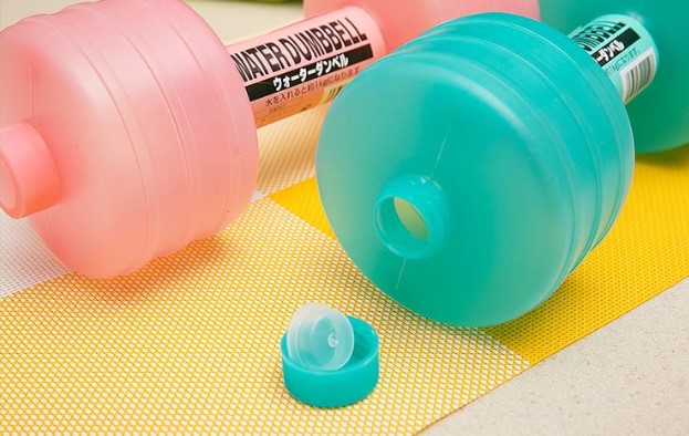 Water Fillable Plastic Dumbbells for Women's Home Fitness Training