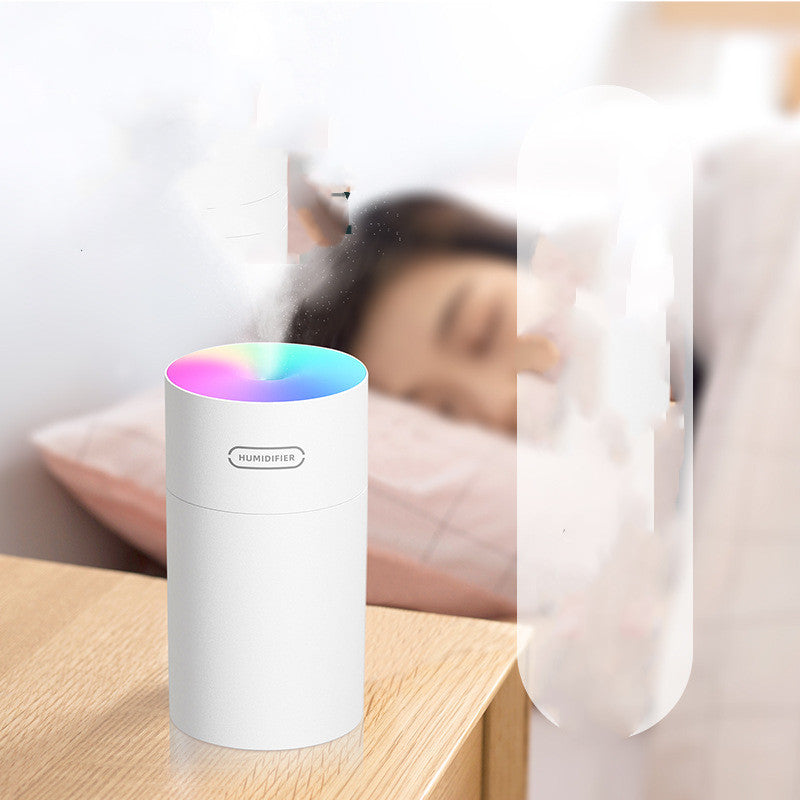 Mini USB Cup Air Humidifier with Colorful Light for Car and Office