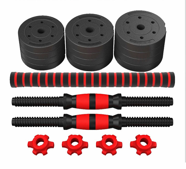 Adjustable Rubber Coated Cement Dumbbells for Home Fitness
