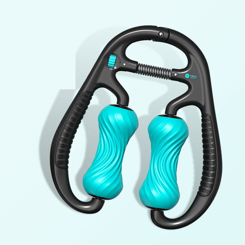 Ring Clip Calf Massager and Foam Roller for Muscle Relaxation and Yoga