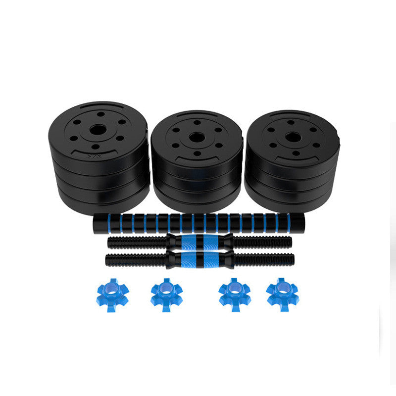 Adjustable Rubber Coated Cement Dumbbells for Home Fitness