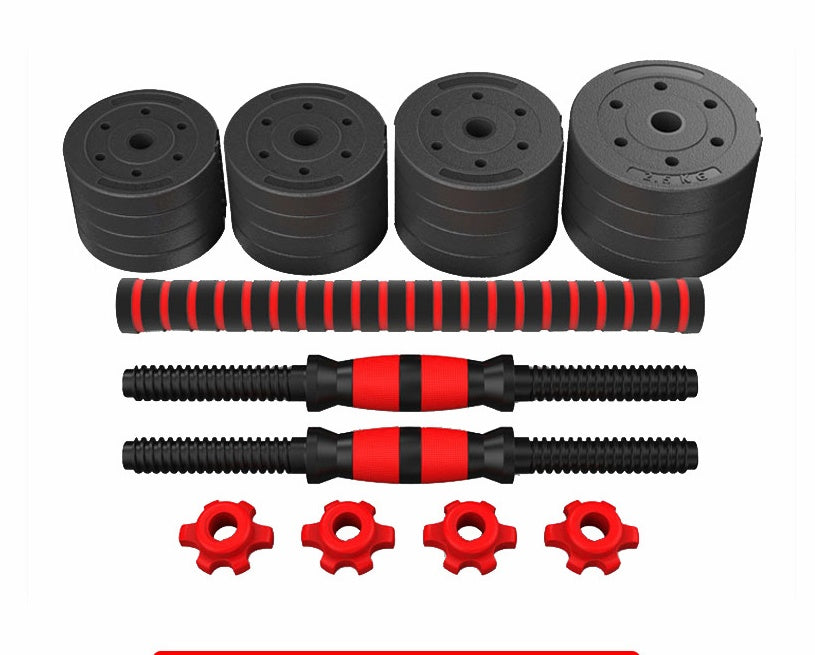 Adjustable Rubber Coated Cement Dumbbells for Home Fitness