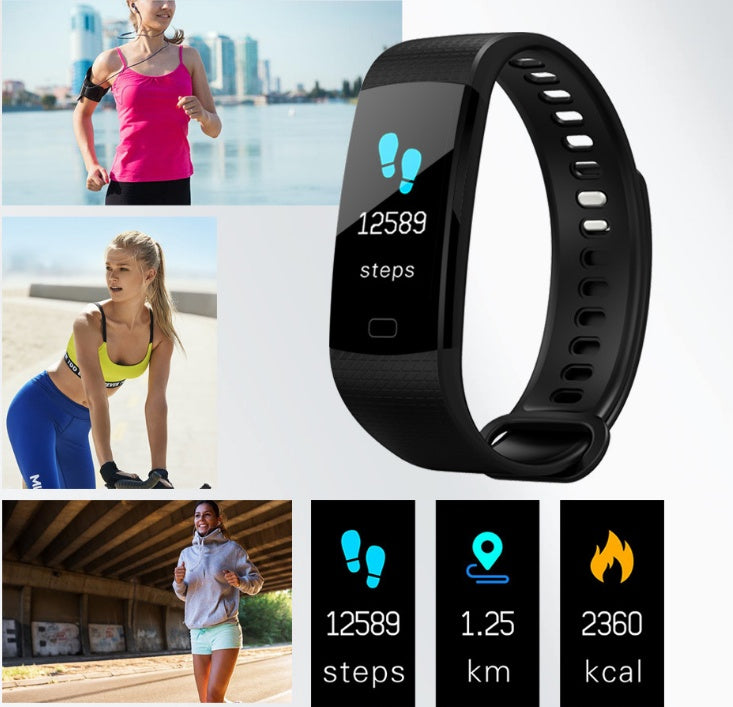 Smart Fitness Band with Color Screen Heart Rate and Activity Tracker