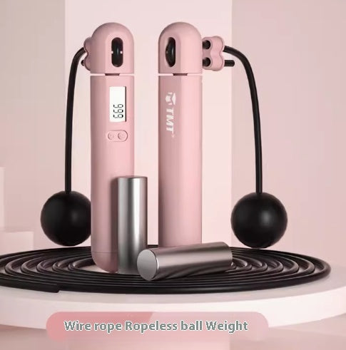 Cordless Jump Rope with Electronic Counter for Weight Loss and Fitness
