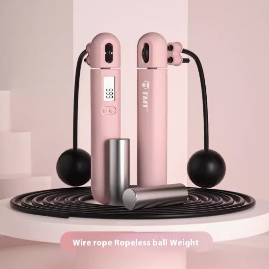 Cordless Jump Rope with Electronic Counter for Weight Loss and Fitness
