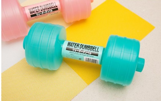 Water Fillable Plastic Dumbbells for Women's Home Fitness Training