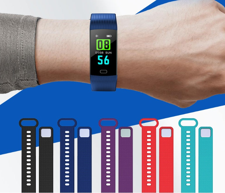 Smart Fitness Band with Color Screen Heart Rate and Activity Tracker