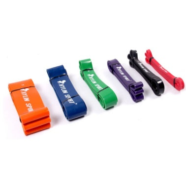 Natural Latex Resistance Bands 6-Pack for Strength and Fitness Training