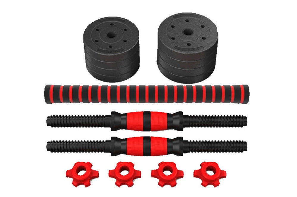 Adjustable Rubber Coated Cement Dumbbells for Home Fitness