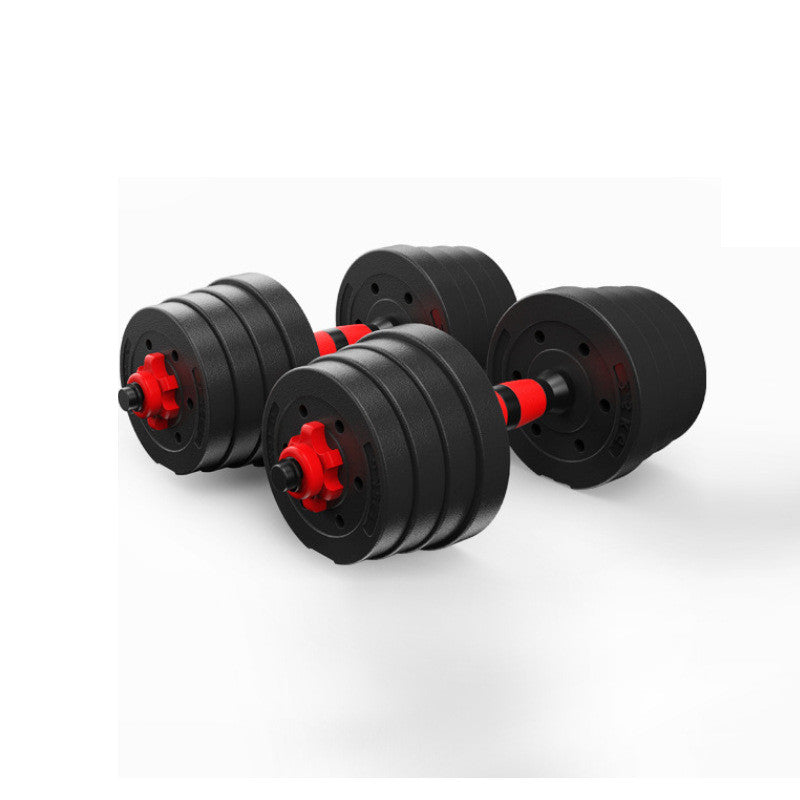 Adjustable Rubber Coated Cement Dumbbells for Home Fitness