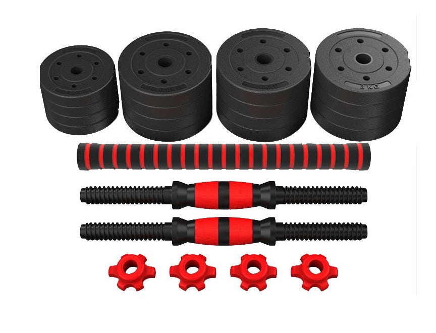 Adjustable Rubber Coated Cement Dumbbells for Home Fitness