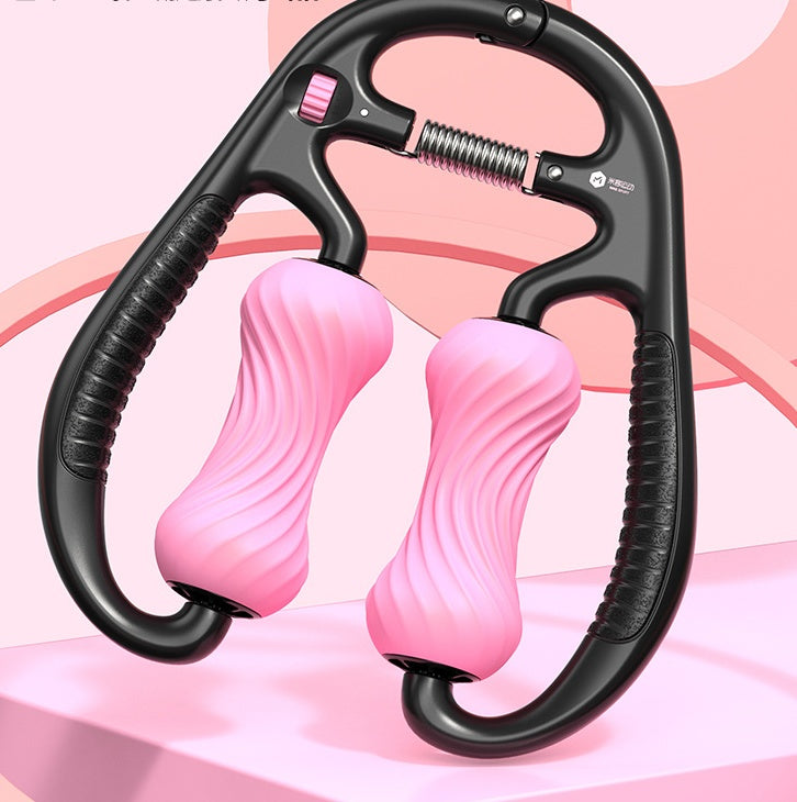 Ring Clip Calf Massager and Foam Roller for Muscle Relaxation and Yoga