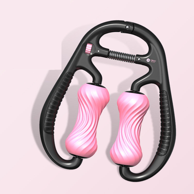 Ring Clip Calf Massager and Foam Roller for Muscle Relaxation and Yoga