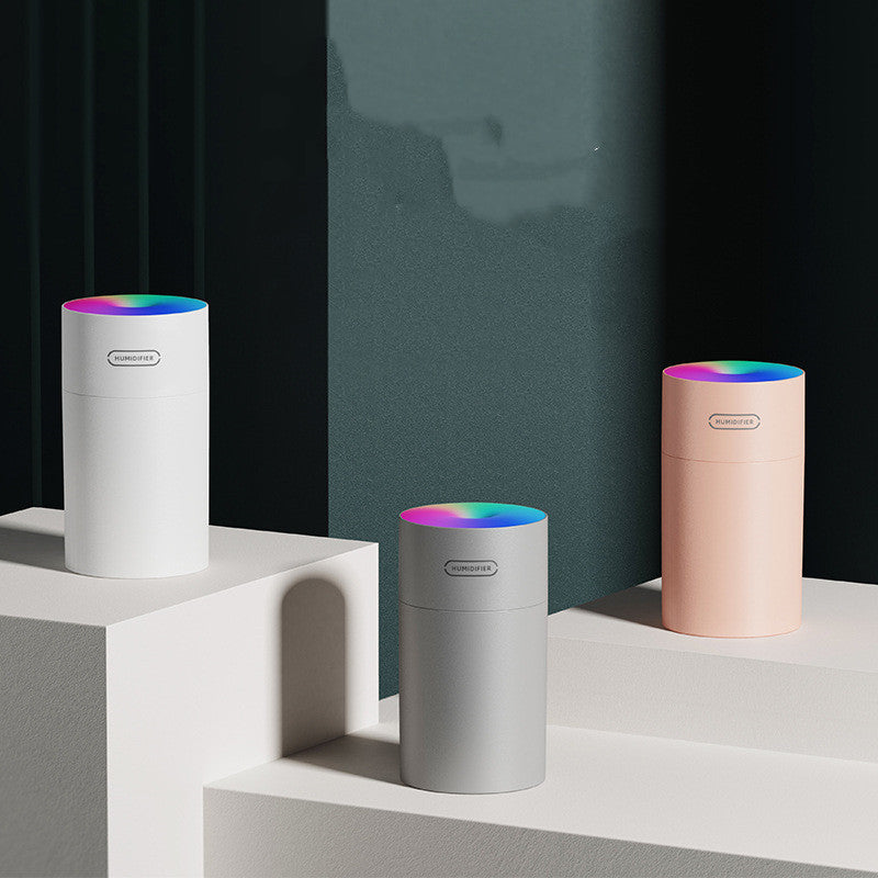 Mini USB Cup Air Humidifier with Colorful Light for Car and Office