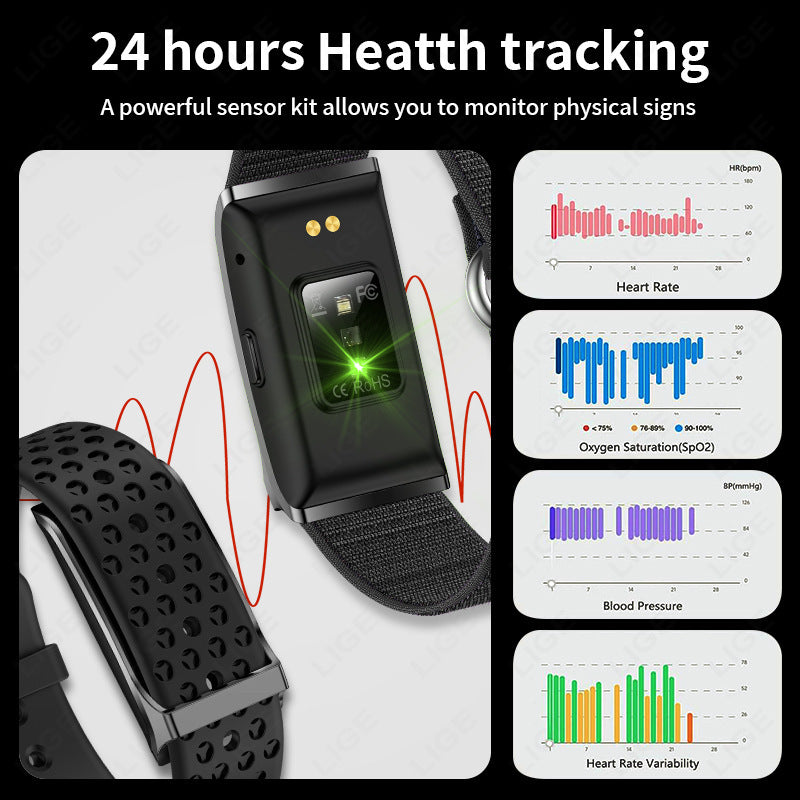 Stylish Outdoor Smart Watch for Health Monitoring and Fitness Tracking