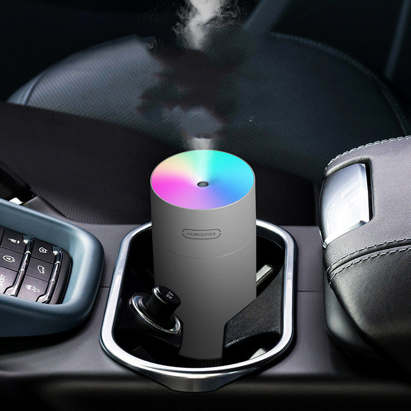 Mini USB Cup Air Humidifier with Colorful Light for Car and Office