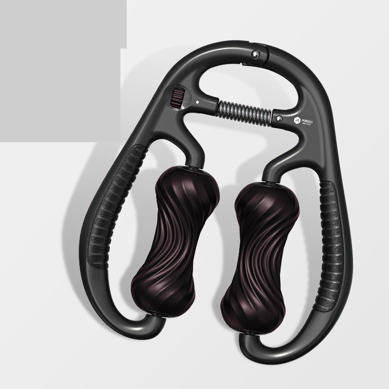 Ring Clip Calf Massager and Foam Roller for Muscle Relaxation and Yoga